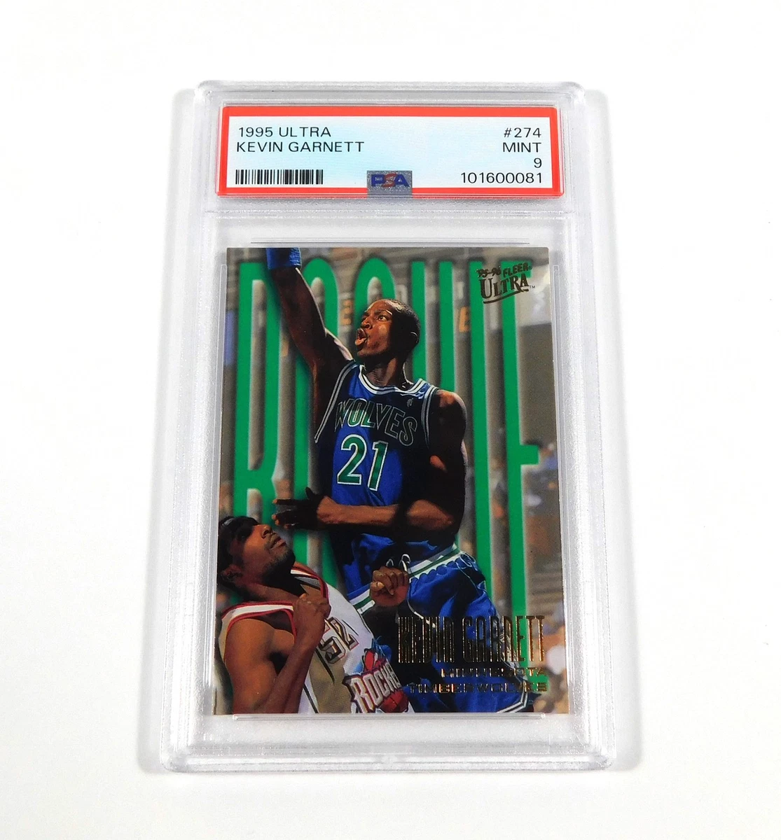Kevin Garnett Professional Sports Authenticator (PSA) Basketball
