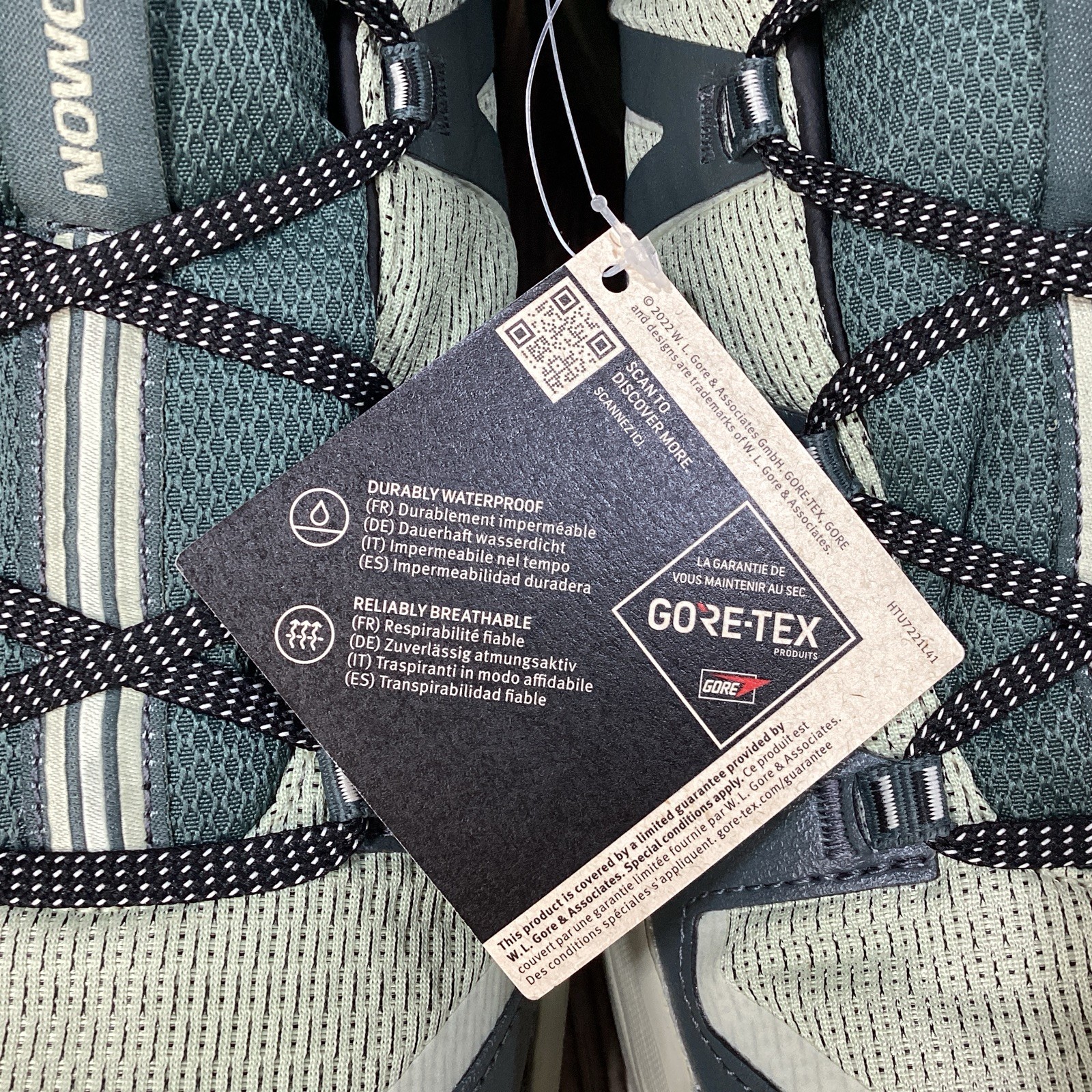 Stivali da trekking Salomon X Ultra 360 Edge Mid Gore Tex verdi 474599 da uomo taglia 12 5