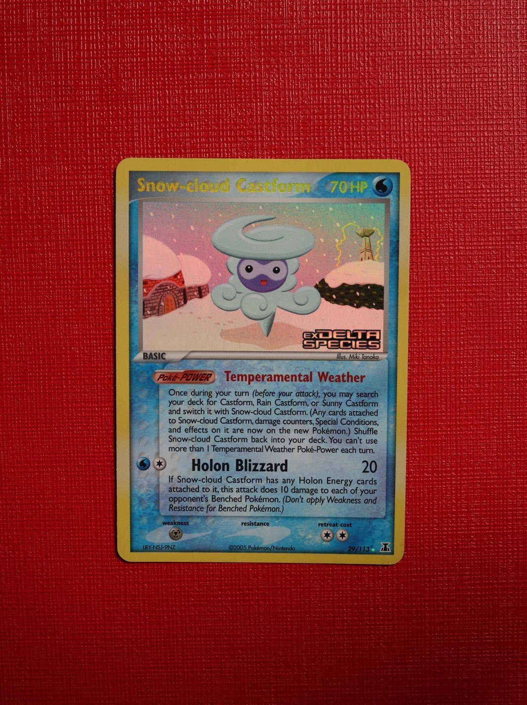 Snow-cloud Castform 29/113 Delta Species Reverse Holo NM-