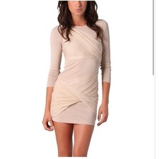Alice + Olivia Goddess Beige Dress Size 0