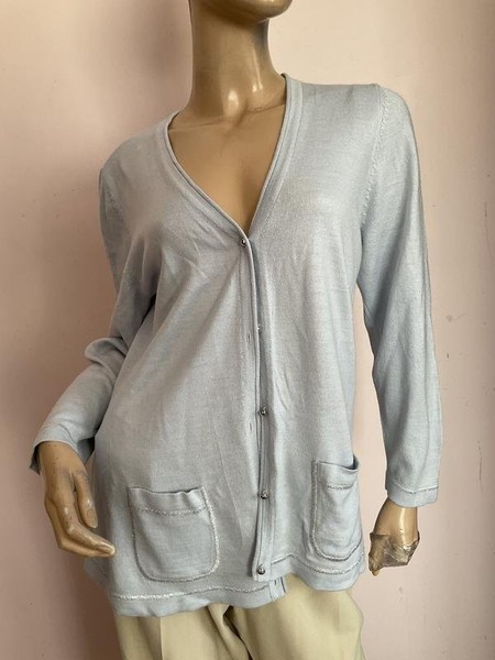 Women Knit Sweater Blue 40