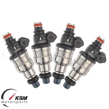 4 x 550cc Fuel Injectors for Civic Integra Acura all D B F H K ZC VTEC w/ clips