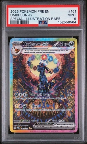New Listing2025 POKEMON PRE EN-PRISMATIC EVOLUTIONS #161 UMBREON EX PSA 9