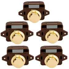 5 Pcs Push Button Latch Cabinet Door Catch Keyless Cupboard Locks for RV Camper