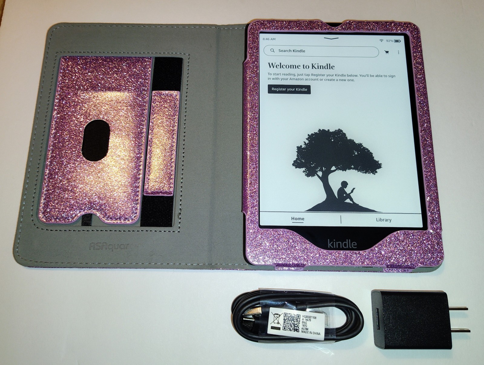Kindle 6.8 Paperwhite 5 Signature Edition 32GB M2L4EK 11th Gen Pink Cover Bundle-image