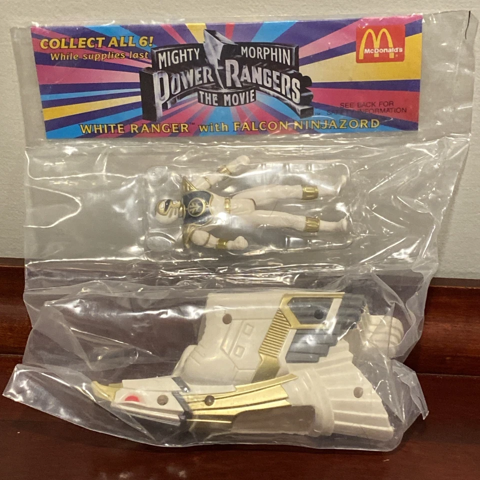 MCDONALDS HAPPY MEAL 1995 MAYY MORPHIN POWER RANGERS O FILME CONJUNTO COMPLETO COM 6 - Imagem 3 de 4