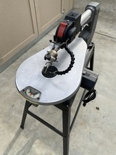 Power Tool Specialists Scroll Saw with Stand & Blades for Wood & Plastic