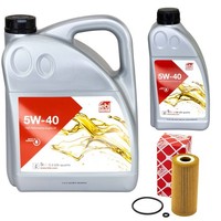 MotoröL Set Febi SAE 5W-40 6 Liter + ÖLfilter 37564 FüR Mercedes A-Klasse W169