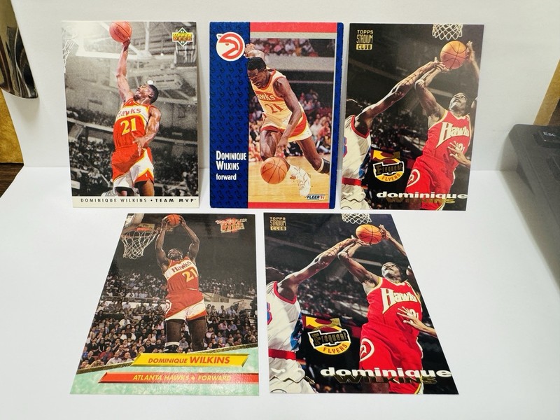 DOMINIQUE WILKINS 5 Card NBA Basketball Lot #A34