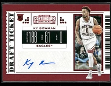 Ky Bowman 2019 Panini Contenders Draft Picks Rookie Auto #102
