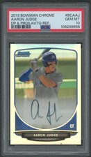 2013 Bowman Chrome Draft Refractor Aaron Judge Auto PSA 10