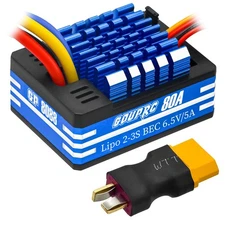GOUPRC 80A 2S-3S LiPo Metal Brushed ESC Electronic Speed Controller T-plug/XT...