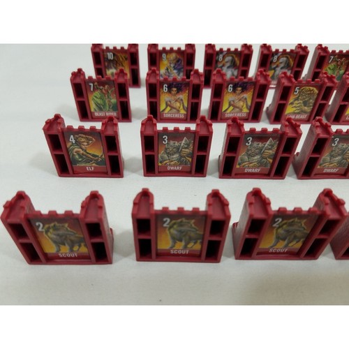 Stratego Red Replacement Game Pieces Set Of 30 Fire & Ice 2008 Parts Army - Picture 5 of 10