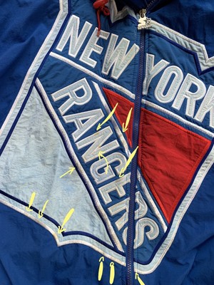 VTG New York Rangers Starter Puffer Jacket W/ Hood Men's XL VTG New York Rangers Starter Puffer Jacket W/ Hood Men's XL