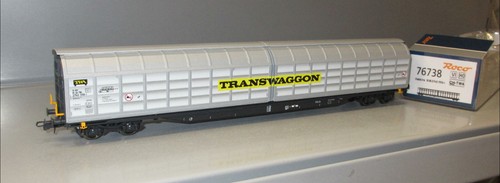 Roco H0 76738 CH-TWA, Schiebeplanenwagen Transwaggon, Epoche VI  ____ NEU | Zustand: Neu