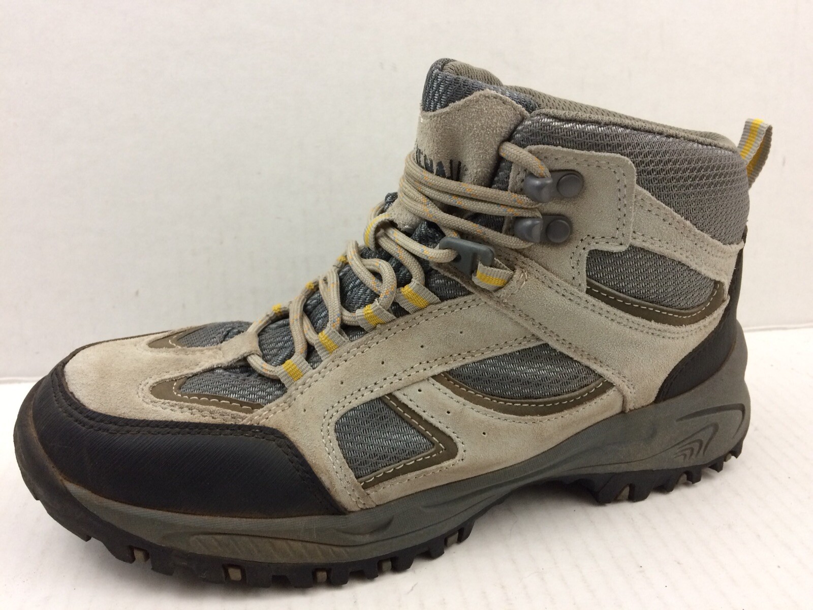 Denali Clearwater Hiking Trail Work Boots Womens 7.5 M Taupe Gray Black