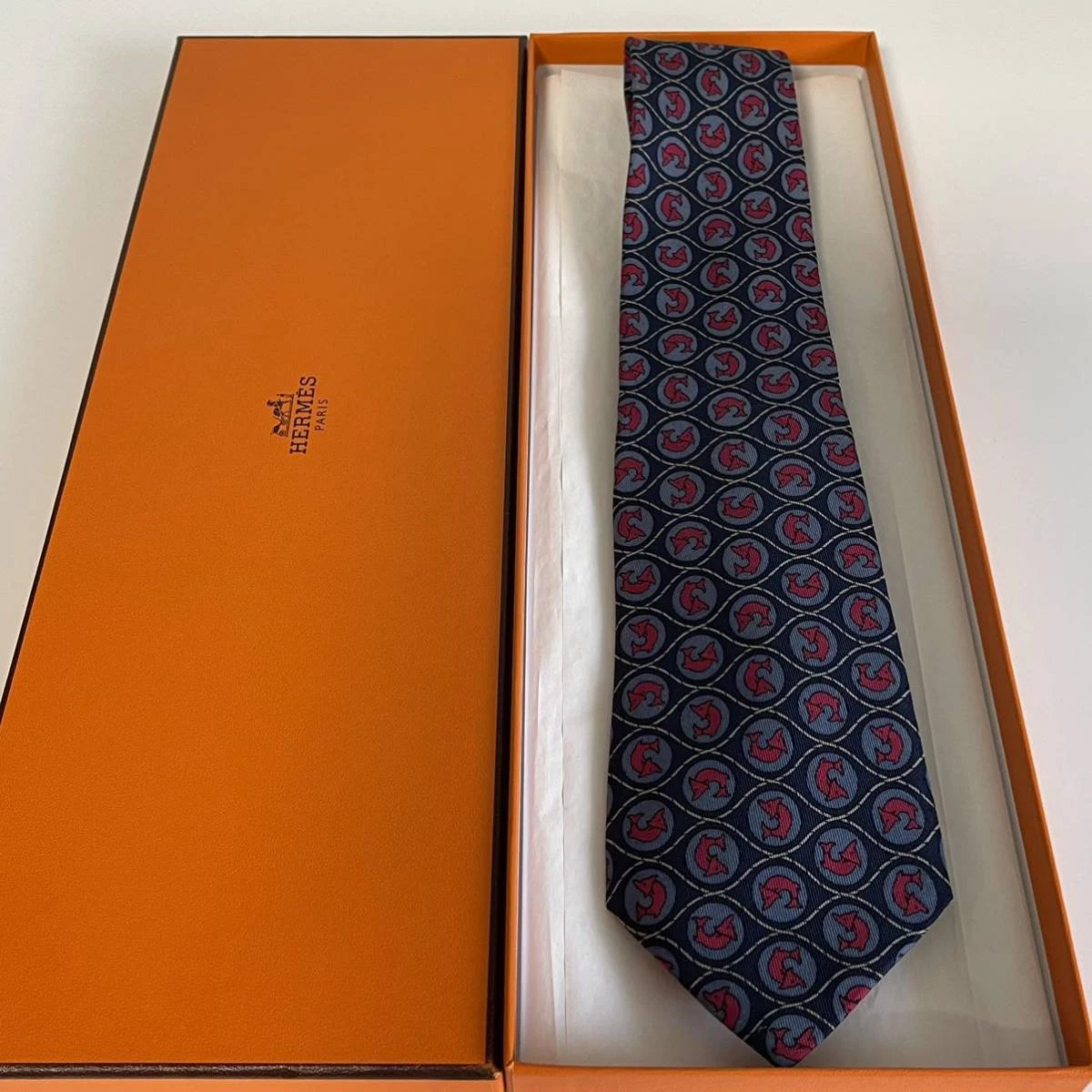 HERMÈS Cravatta uomo HERMES Francia vera seta cravatta abito classico lusso multicolore T239