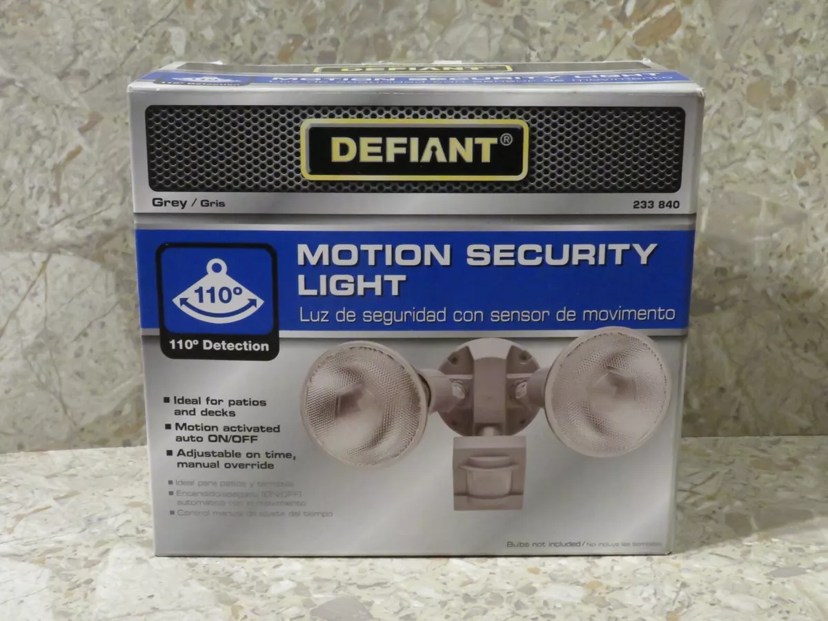 Defiant 110 motion security on sale light manual