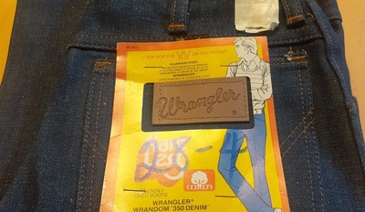 NOS Vintage 70s WRANGLER Boot Flare Denim Jeans USA Size 28x34 
