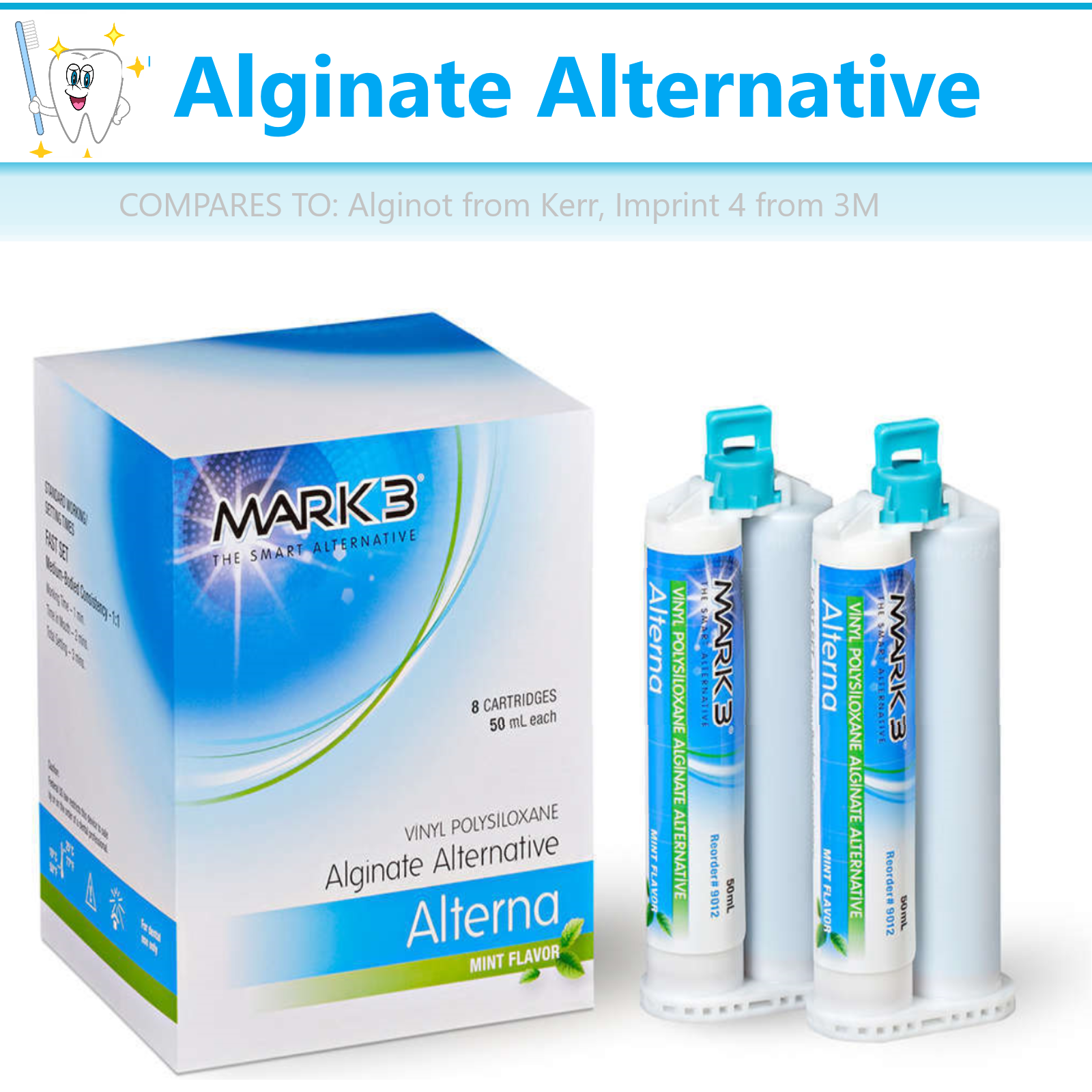 Dental Alginate Substitute Alternative Upto 8 x 50mL Cartridges, Fast ...