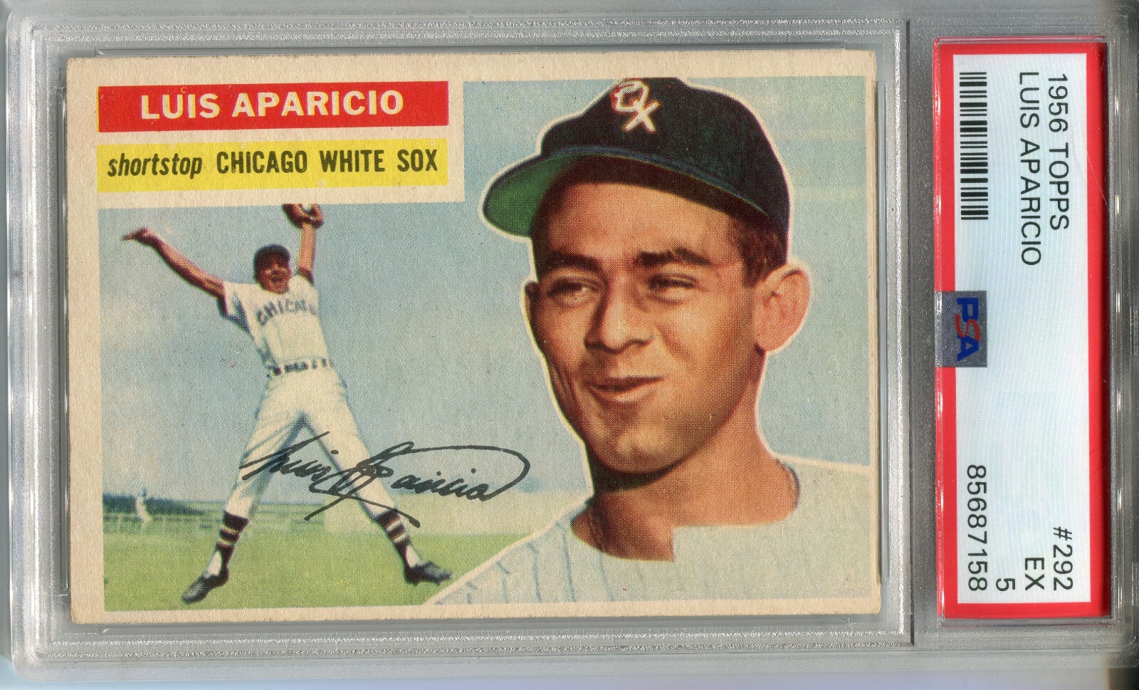 1956 Topps 292 Luis Aparicio Rookie PSA 5 EX Chicago White Sox eBay
