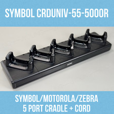 Motorola/Symbol/Zebra 5 Slot Charger CRDUNIV-55-5000R For TC55 Scanner W/Cord