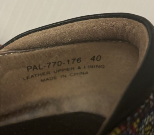 ALEGRIA Paloma Floral Mary Jane Leather Clogs Comfort Shoes EU 40 US 9 Nursing - Picture 14 of 14
