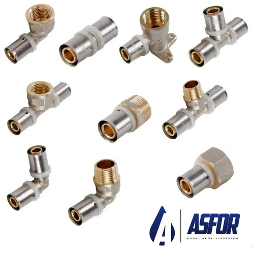 Pressfitting für Mehrschichtverbundrohr Fittinge 16 20 26 32mm U-Kontur Fittings