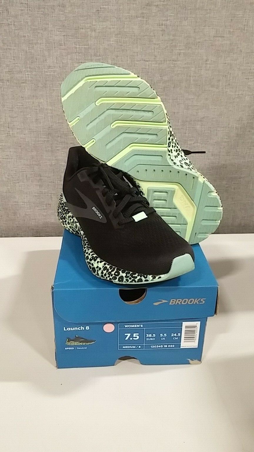 Brooks Launch 8 Electric Cheetah Womens Running Shoes Size 7.5 eBay