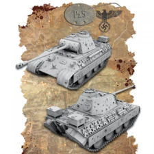 1/72 World War II German - Panther Medium Tank Military Model(unpainted)