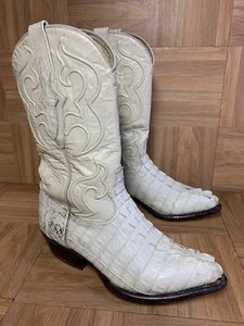crocodile white boots