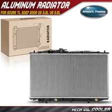 Radiator w/ Oil Cooler for Acura TL 2007 2008 V6 3.2L V6 3.5L Automatic Trans.