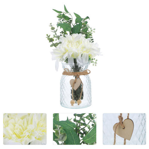 1 set of Artificial Flower in Vase Flower Arrangement Decor Party Table