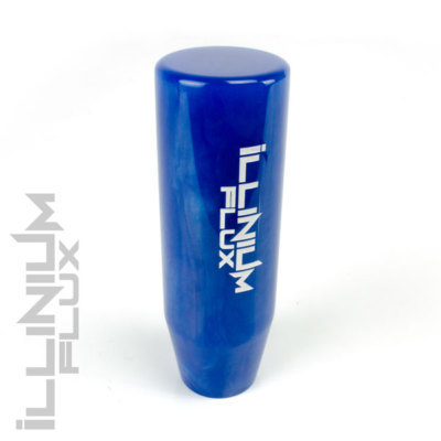 ILLINIUM FLUX BLUE PEARL PAINTED WHITE AUTOMATIC SHIFT KNOB 8X1.25 K49