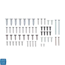 1962 Chevy II Nova 2 Door HDTP Interior Trim Screw Fastener Hardware Kit - 65pcs