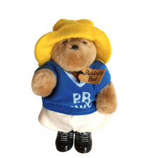 Vintage 1987 Eden Toys Mini Soccer Paddington Bear Plush 5" EUC