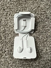 New OEM Apple Ear Pods with Lightning Connector In Ear Canal Headset White