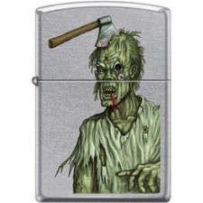 Zombie Axe Head Street Chrome ZIPPO LIGHTER  15801