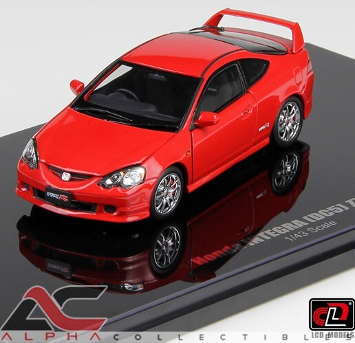 LCD MODELS LCD43008 1:43 HONDA INTEGRA (DC5) TYPE-R (RED) DIECAST