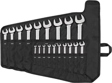 TEKTON WCB94103 SAE Combination Wrench Set with Pouch, 19-Piece (1/4-1-1/4 in.)