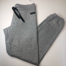 Calvin Klein Light Gray Signature Sweatpants, Drawstring, Size Small, NWT 
