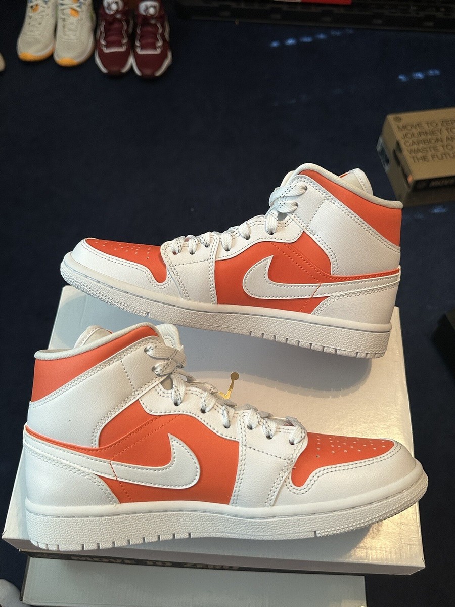 Size 7W - Women's Air Jordan 1 Mid SE Bright Citrus Orange