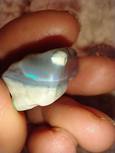 40.5 Tcw Rough Australian Lightning Ridge Multi Color Opal Water