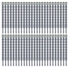 SDS Plus Rotary Hammer Drill Bit Set 50Pcs 3/4"x8" Masonry Concrete Drill Bits