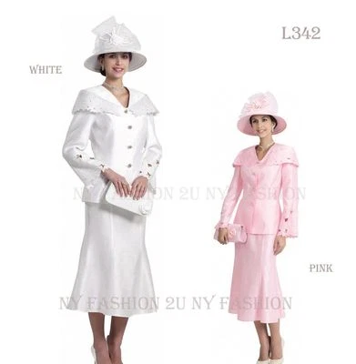 New Lynda's 3pc Women Dress, Church Skirt Suits Sets L-342