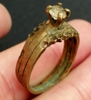 EXTREMELEY ANCIENT ROMAN BRONZE RING AMAZING ENGRAVED