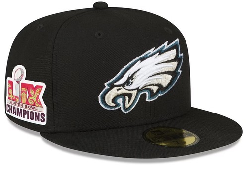 Philadelphia Eagles New Era Super Bowl 59 LIX Champions 59FIFTY Fitted Hat - 第 1/6 張圖片