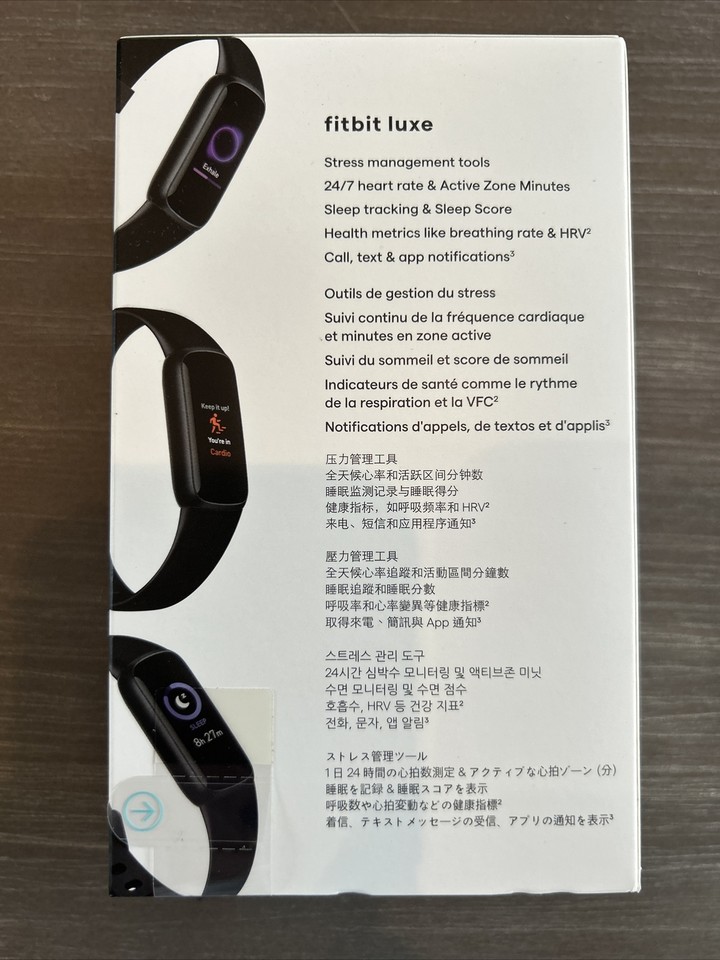 Fitbit Luxe Fitness & Wellness Tracker Graphite (FB422BKBK