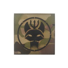 Reflective IR Navy Seal Team Trident Hook&Loop Patch Tactical Badge CP square*k1