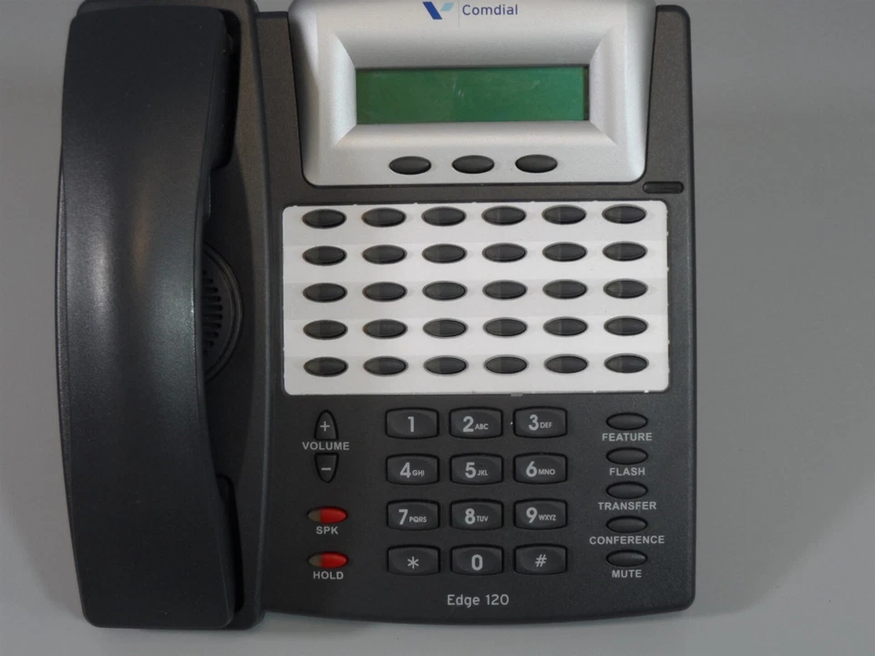 Comdial Edge 120 7261-00 Phone Gray DX-120 7261 Display Refurbished 1Year Warr - Image 4 of 4